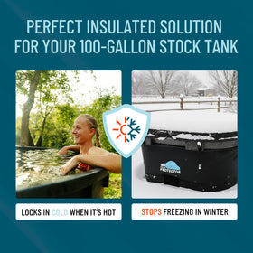 Polar Protector eps-insulated-foam layer preserves cold water for extended ice baths.