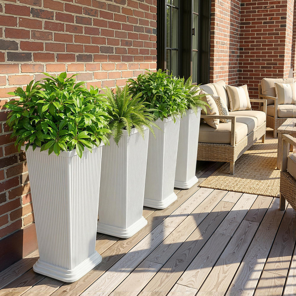 PolarcoForgeco planter with drainage holes helps prevent overwatering