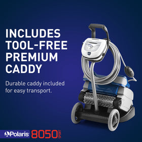 Polaris 8050 Sport premium caddy for storage and transport.