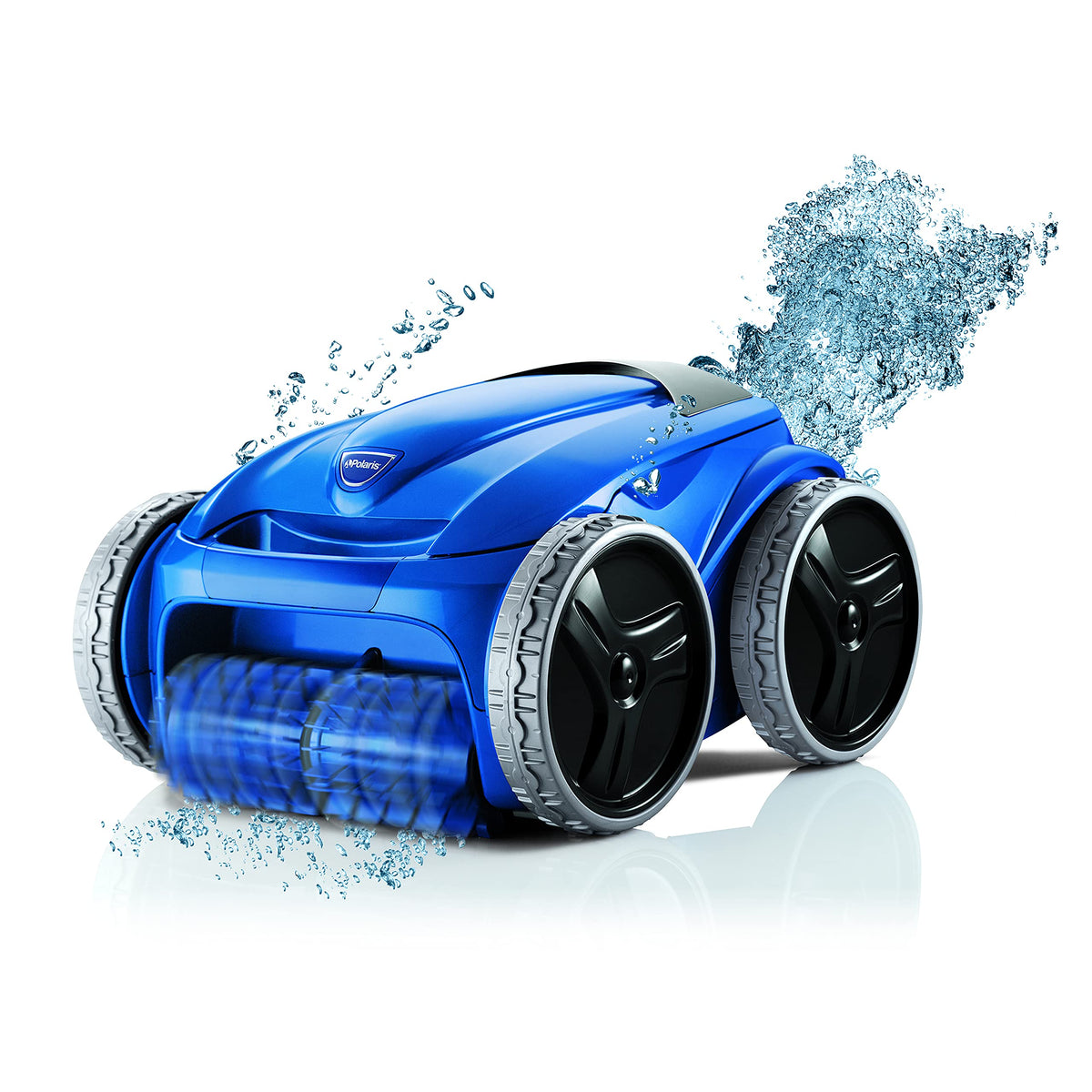 Polaris 9450 Sport cleaner on pool floor delivers thorough floor cleaning.