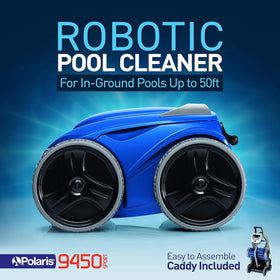 Polaris 9450 Sport large 5L debris canister enables longer cleaning sessions.