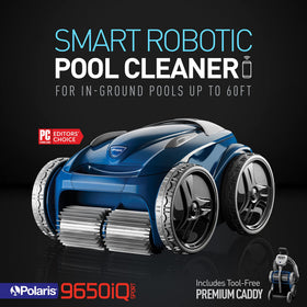 Polaris 9650iQ Sport app control interface emphasizing remote access.