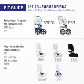 Polaris sweep hose scrubbers attach quickly to extend hose life.