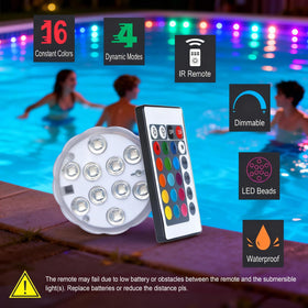POLENTAT battery-powered LED light ideal for versatile decor places.