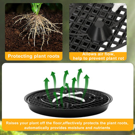 Polerden fabric planter saucer grid promotes air flow around roots