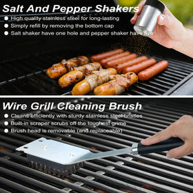 POLIGO 8 corn holders for stable corn-on-the-cob grilling.