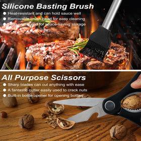 POLIGO salt and pepper shaker for on-the-spot seasoning.