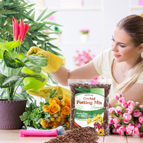 POLIUMB Orchid Potting Mix comes in resealable packaging for easy storage.