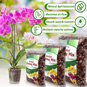 POLIUMB Orchid Potting Mix is ideal for repotting orchids and houseplants.