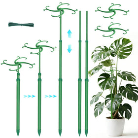 POLIUMB telescoping plant stake extending to support Monstera vines