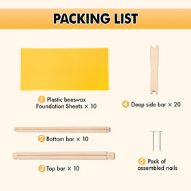 POLLIBEE frames kit includes nails for simple assembly and quick setup.