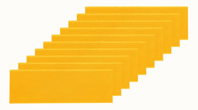 POLLIBEE beehive foundation sheets ready for 5-5/8 inch medium frames, beeswax coated for durability.