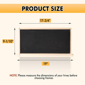 POLLIBEE Langstroth-compatible frame fits standard hives with 9-1/8 inch depth.