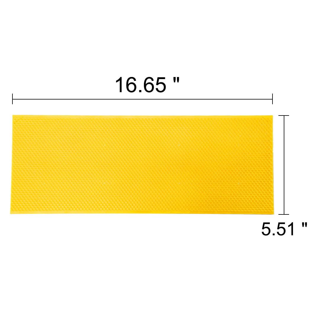 Medium-frame size foundation compatible with 5-5/8 inch beehives, sturdy and deformation resistant.