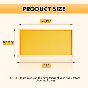 POLLIBEE pine frame with smooth sanded finish for durable beekeeping tool.