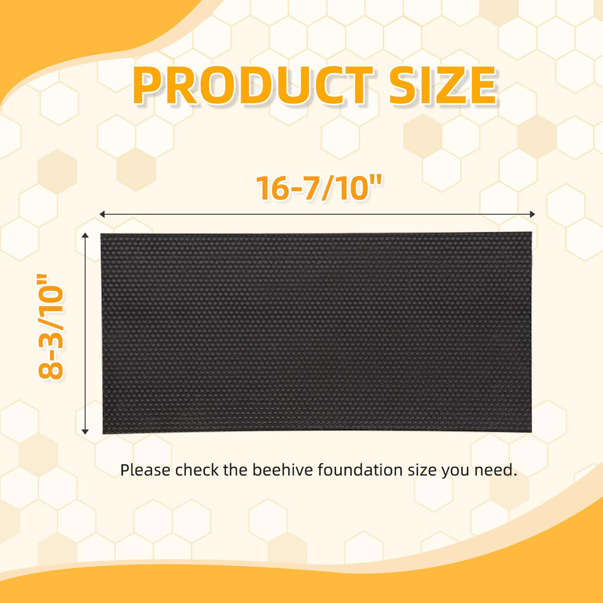 POLLIBEE Beehive Foundation easy insertion into top groove frames reduces setup time