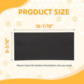 POLLIBEE Beehive Foundation easy insertion into top groove frames reduces setup time