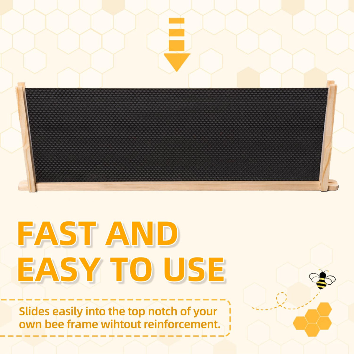 POLLIBEE Beehive Foundation 10-sheet pack for ongoing beekeeping projects