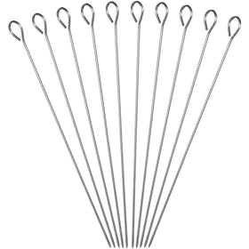 Polly Online reusable stainless steel picks reduce waste and are dishwasher-safe.