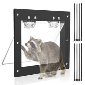 POLXIYY raccoon one-way eviction door lets critters exit safely without re-entry.