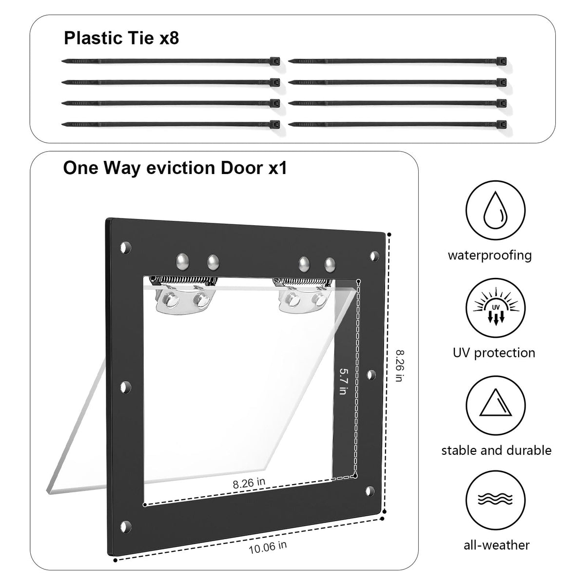 POLXIYY raccoon trap live catcher for humane removal in attics and decks.