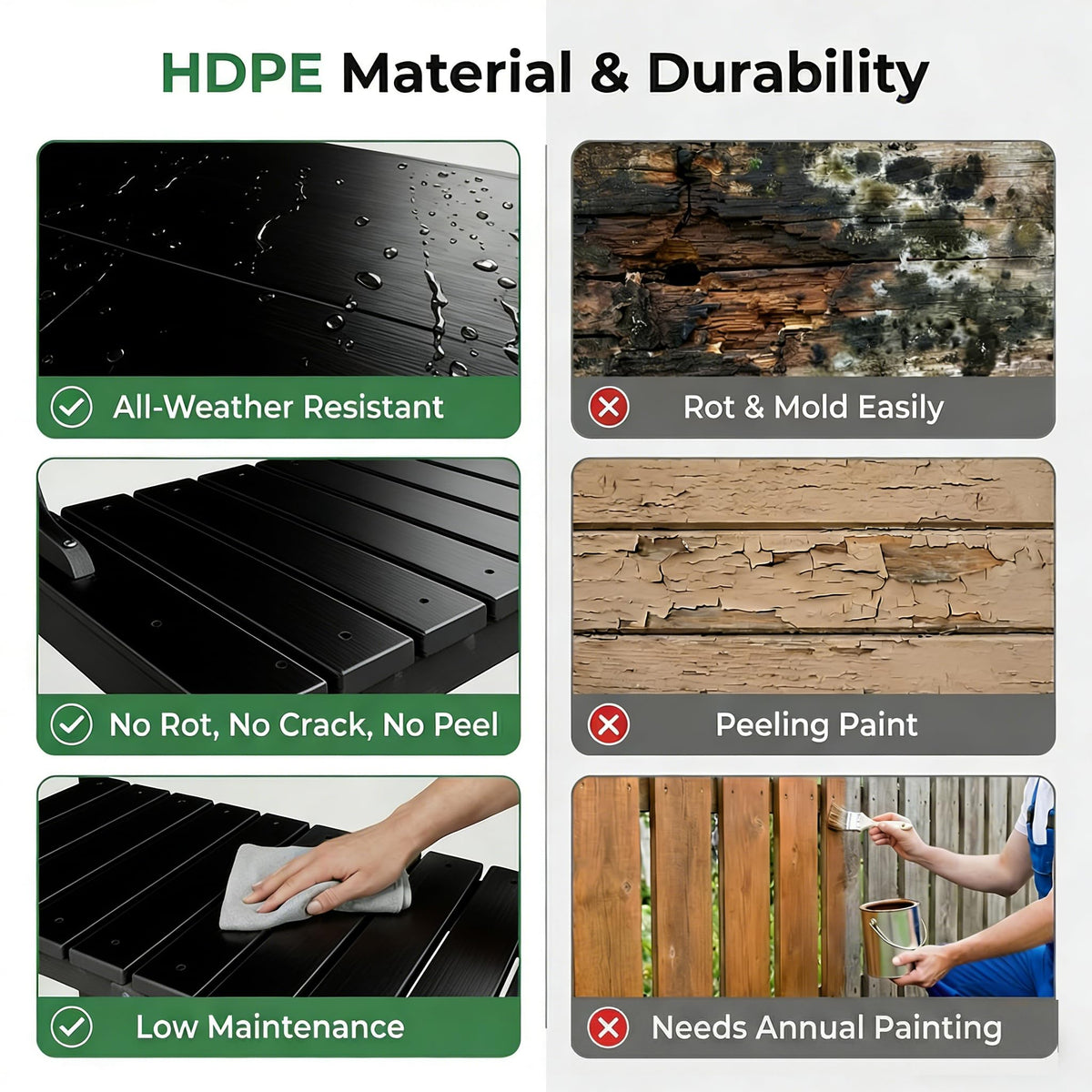 Polyhouz integrated drainage system keeps the workspace clean after watering