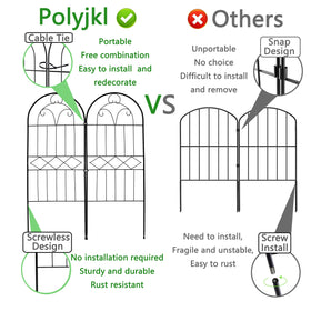 Polyjkl 10ft fencing set, easy to assemble and reposition.