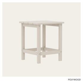 POLYWOOD Long Island Side Table, texture detail, fade-resistant color.