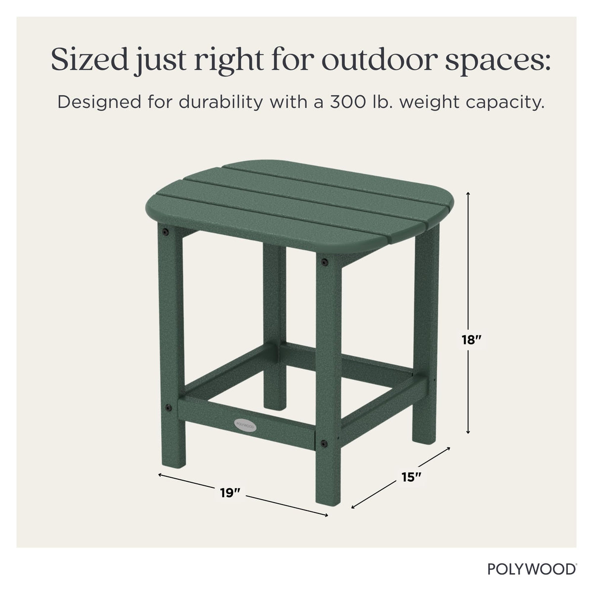 South Beach side table with dining chair showcases versatile pairing for outdoor meals.