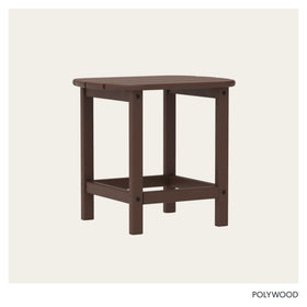 POLYWOOD South Beach Side Table easy-clean surface suitable for soap and water