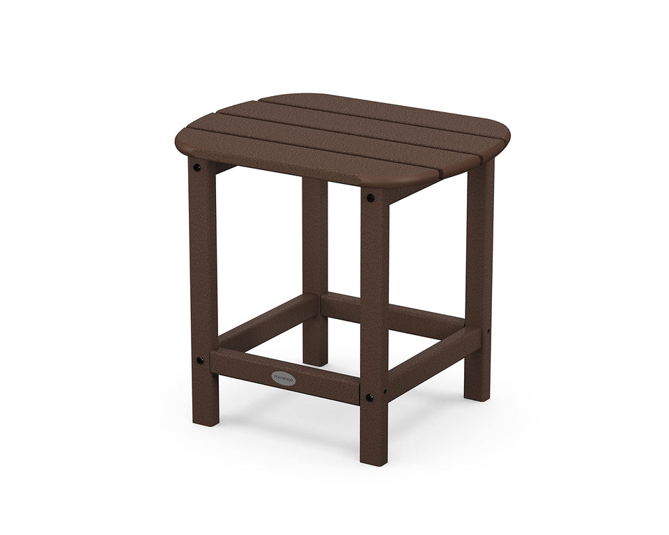 POLYWOOD South Beach Side Table top view shows sturdy outdoor surface for drinks