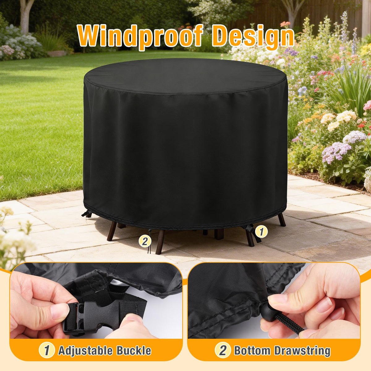 POMER waterproof fabric texture close-up demonstrates durable outdoor use