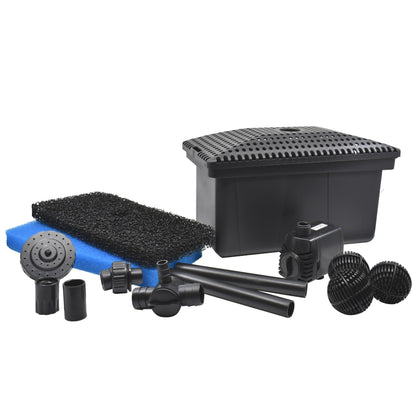 Pond Boss medium filter kit pump front view showcases compact filtration for small ponds.