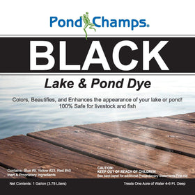 Pond Champs Black Lake Dye depth appearance aids year-round color