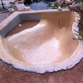 Pond Shield cures in about 24 hours for a rapid pond project.
