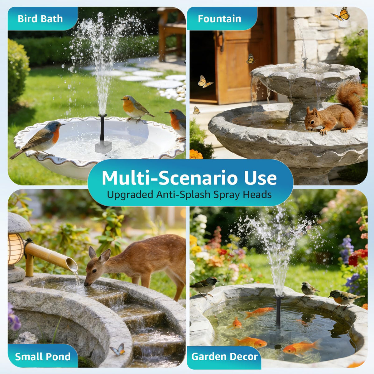 PONDIA four-foot hose supports DIY water features.
