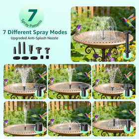 PONDIA seven-plus spray modes add dynamic interest to water features.