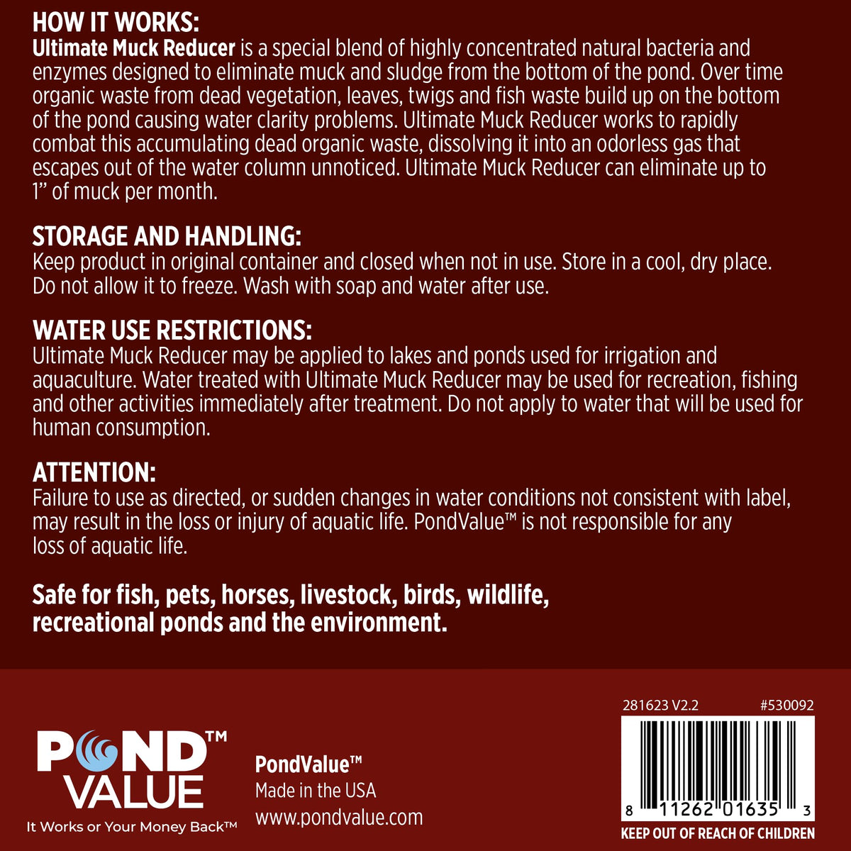 PondValue tablets closeup highlights concentrated pellet formula for bottom cleaning.