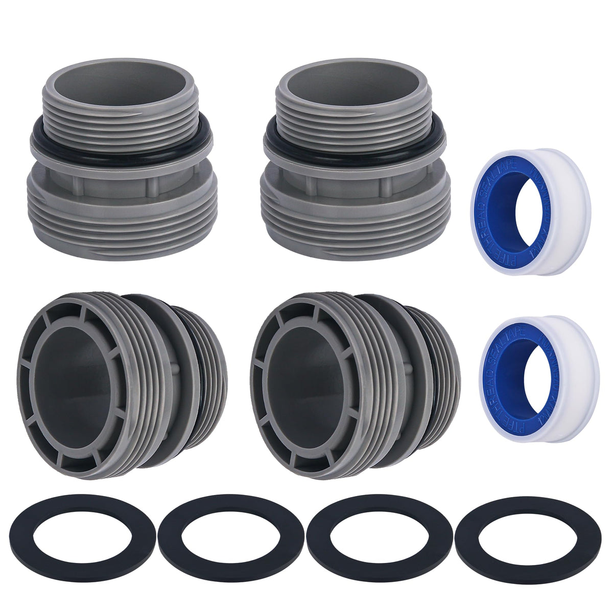 Pongle 4560 front view with four connectors for reliable pool hose connections
