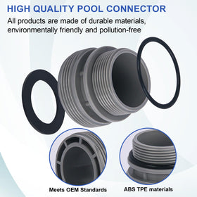 Pongle 4560 kit contents: four connectors, four gaskets, two teflon tarps for sealing