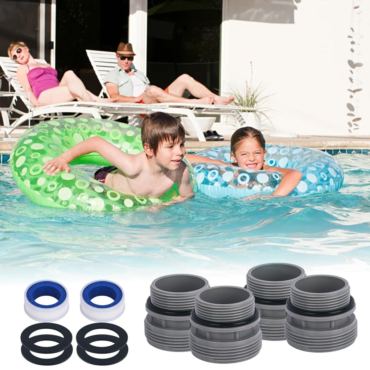 Pongle 4560 versatile pool setup showing broad compatibility