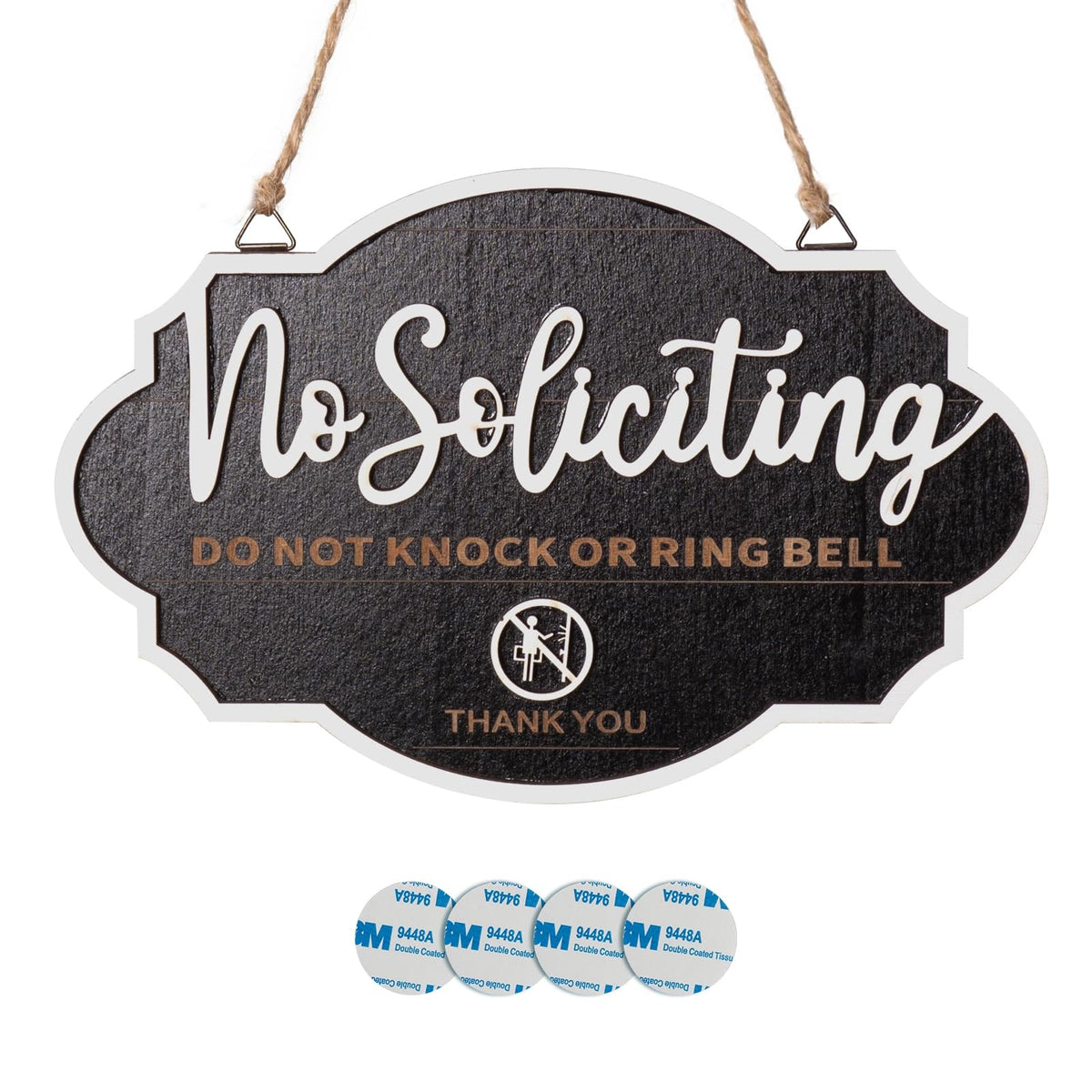 PongTay No Soliciting Sign in yard boosts curb appeal