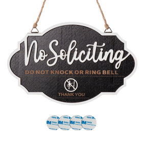 PongTay No Soliciting Sign in yard boosts curb appeal