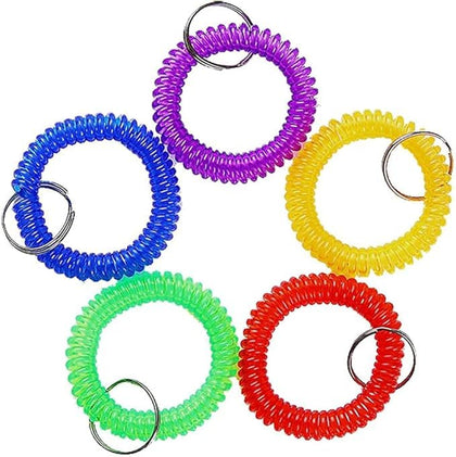 Ponjowl stretchable wristband with keyring for secure hands-free key carrying while exercising.