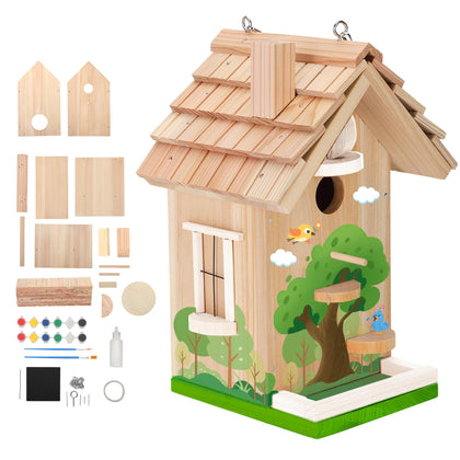Pontuss DIY Bird House Kit: easy assembly shot for a family project