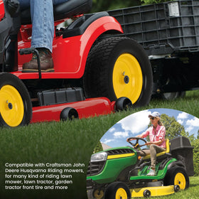 Pontuss flat-free-tire-resilience highlights puncture-resistant performance on uneven lawns.
