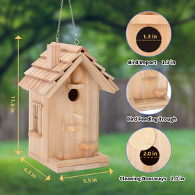 Pontuss handcrafted wood finish on bird house