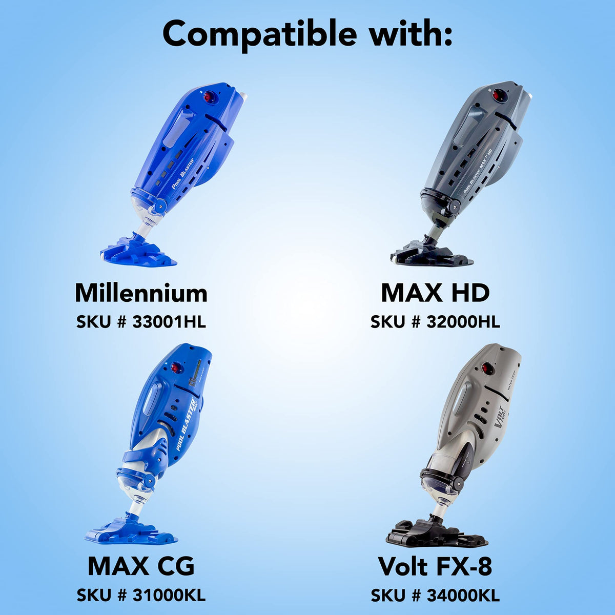 POOL BLASTER max cg bag fitment demonstrates a secure seal with compatible vacuums.