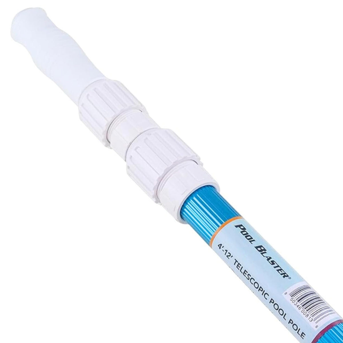Pool Blaster all-in-one pool maintenance pole for various tasks.