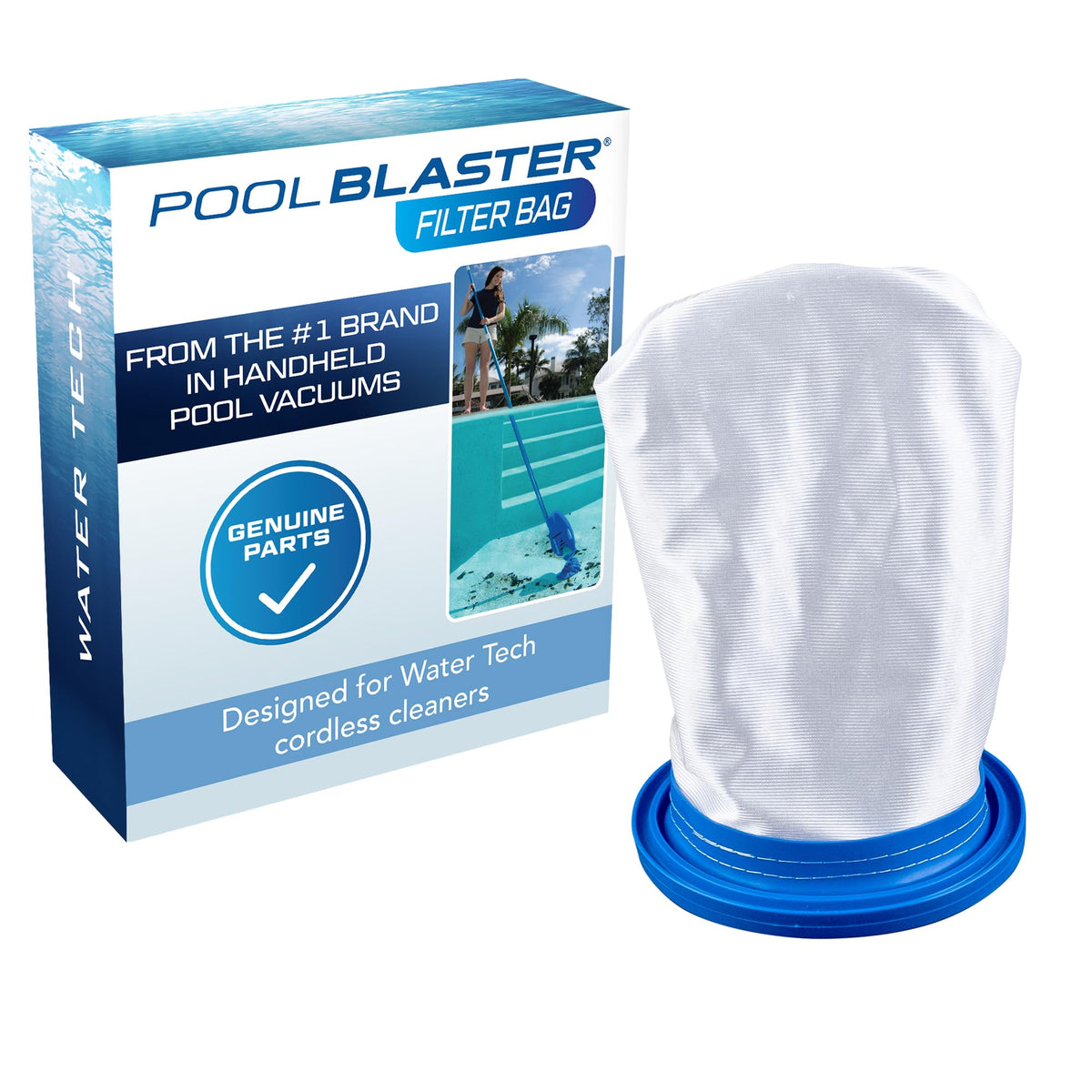 POOL BLASTER sand-silt-bag-catfish-ultra captures fine debris for sparkling water.